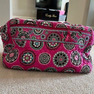 Vera Bradley Retired Pattern Weekender Travel Bag- Cupcakes Pink/Spring 2009